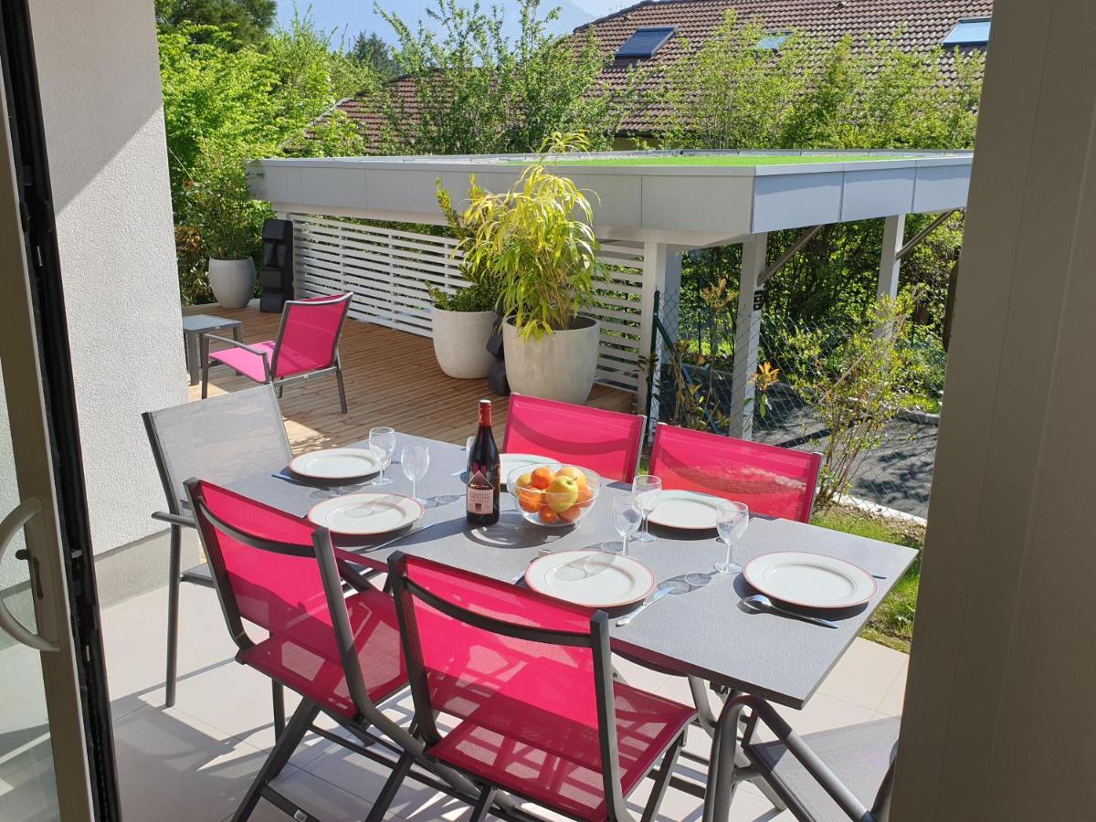 L'Appartement Jardin Avec Vue Montagnes Sevrier Bagian luar foto