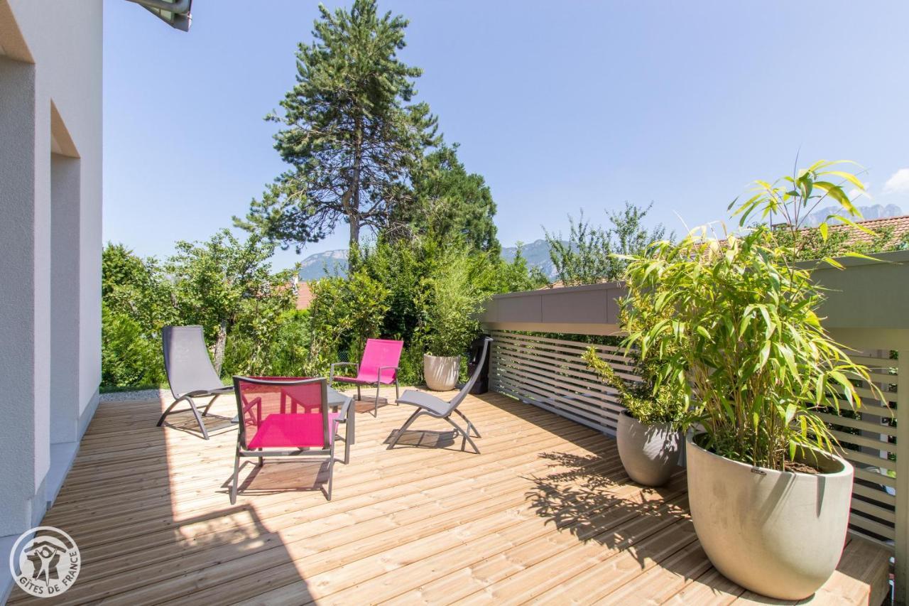 L'Appartement Jardin Avec Vue Montagnes Sevrier Bagian luar foto