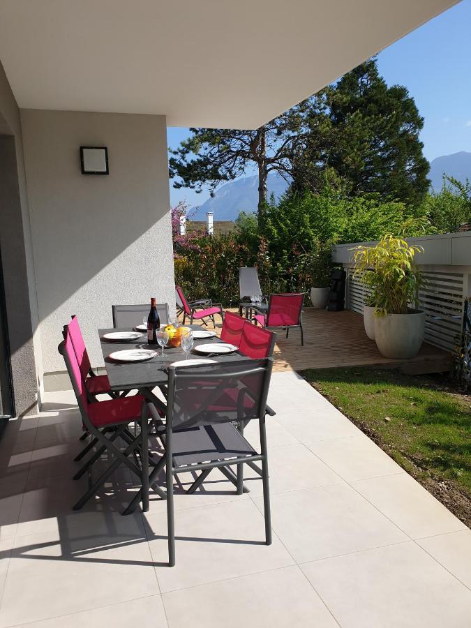L'Appartement Jardin Avec Vue Montagnes Sevrier Bagian luar foto