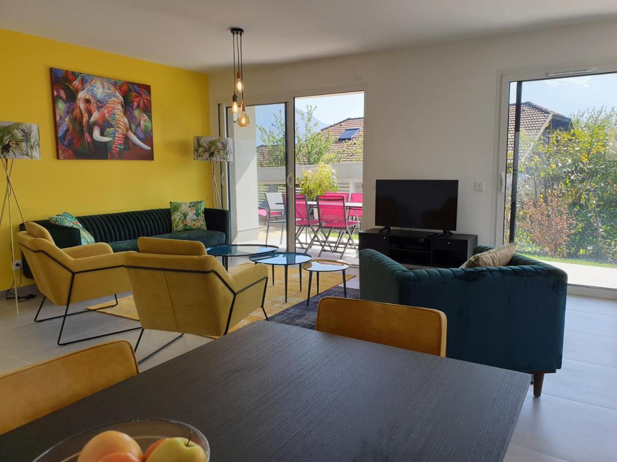 L'Appartement Jardin Avec Vue Montagnes Sevrier Bagian luar foto