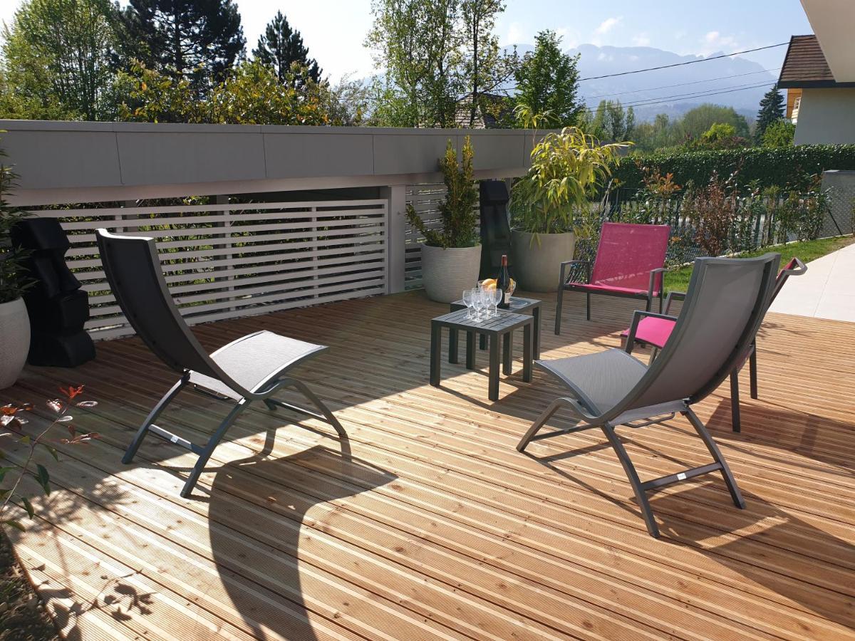 L'Appartement Jardin Avec Vue Montagnes Sevrier Bagian luar foto