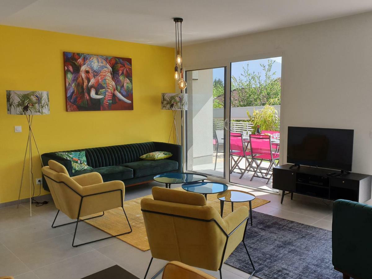 L'Appartement Jardin Avec Vue Montagnes Sevrier Bagian luar foto